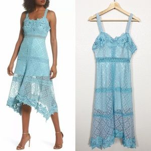 Foxiedox Angelisa Floral Lace Midi Dress Sz S